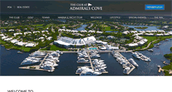 Desktop Screenshot of membersite.admiralscove.net